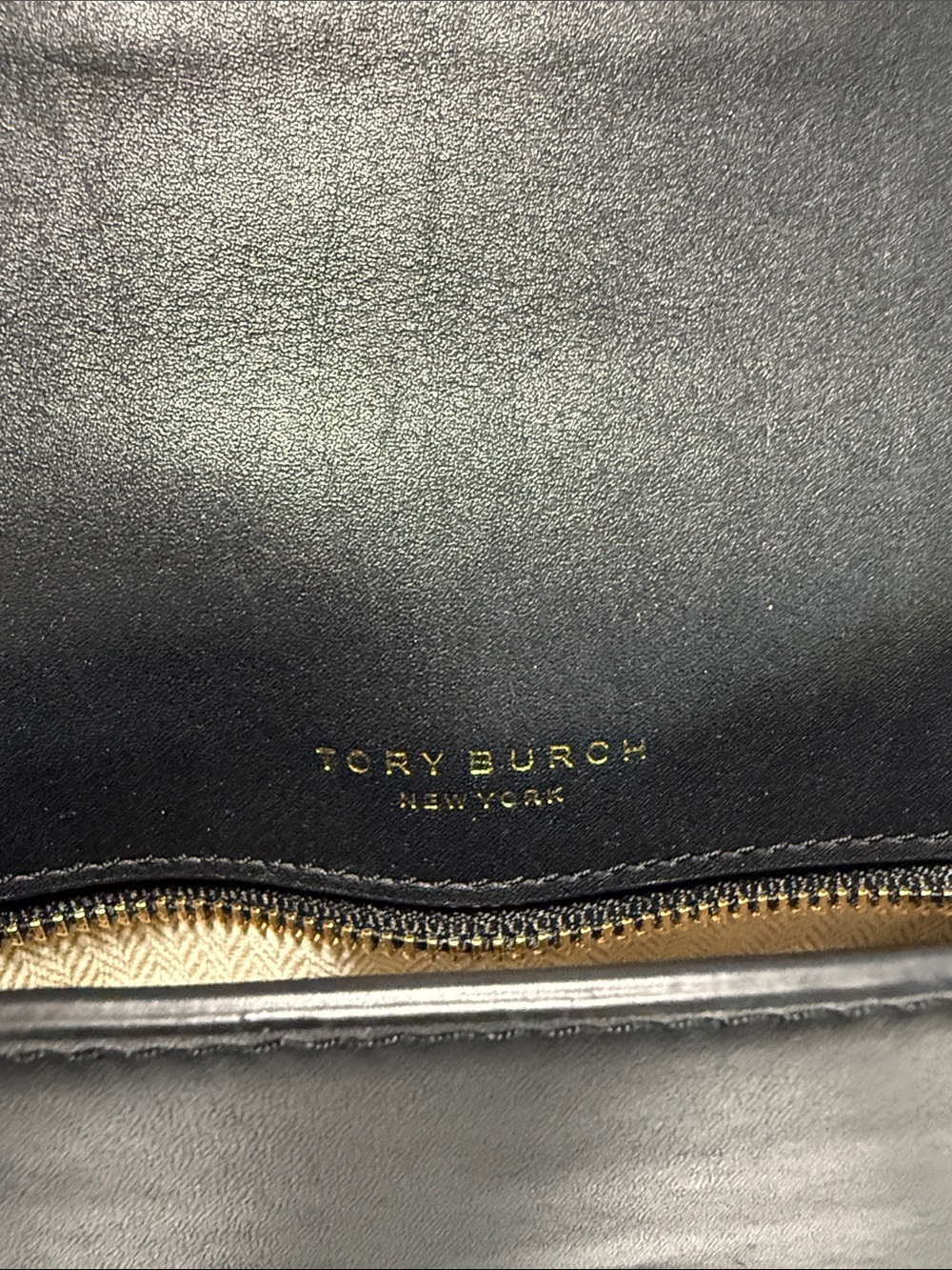 Tory Burch Black Fleming Small Crossbody with Gold Logo - Picture 6 of 8